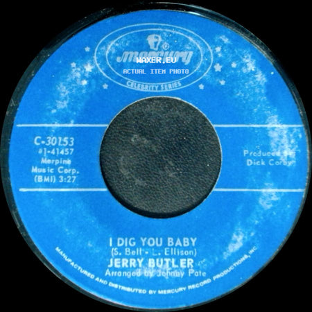 Jerry Butler - Cause I Love You So / I Dig You Baby side B