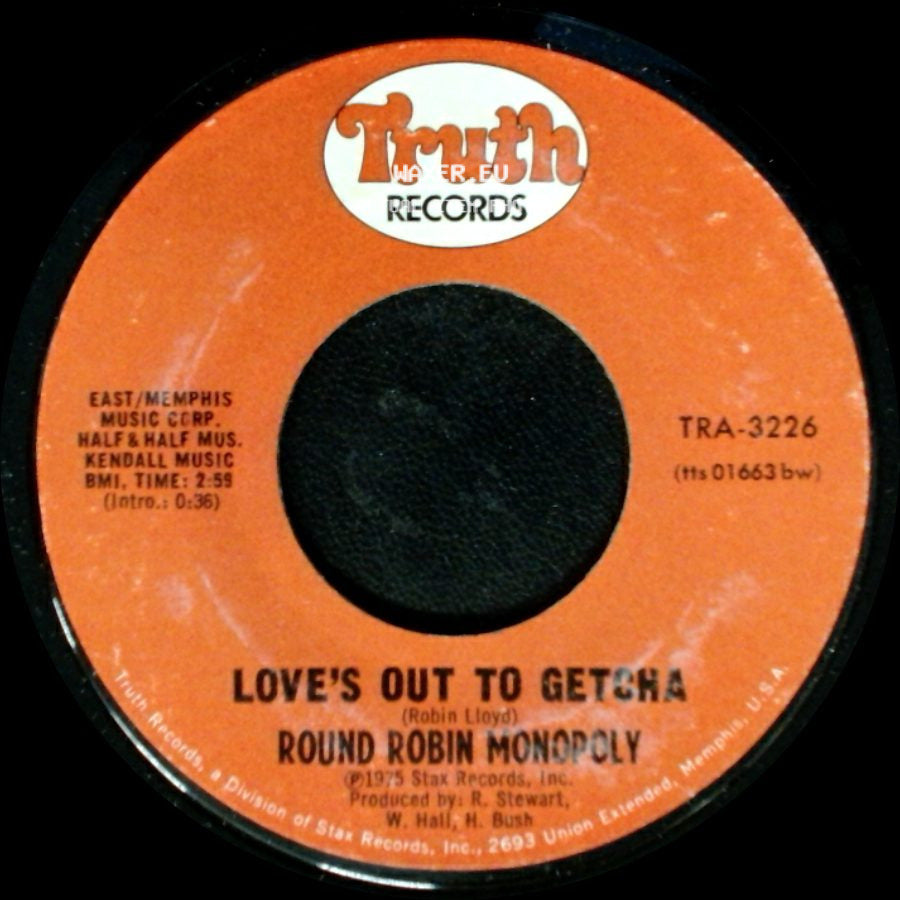 Round Robin Monopoly - Average Man / Love's Out To Getcha side B
