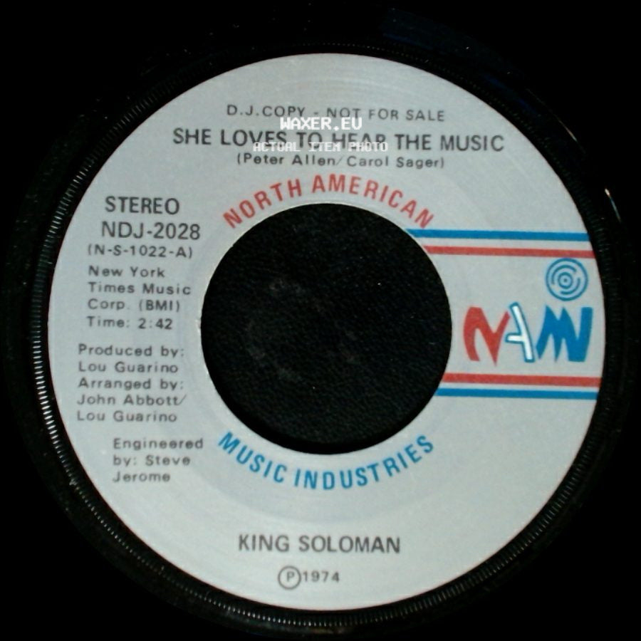 King Soloman / King Solomon - She Loves To Hear The Music / The Best You Can side A