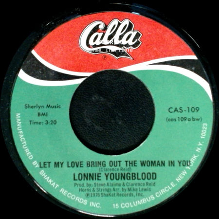 Lonnie Youngblood - Right Back Where We Started / Let My Love Bring Out The Woman In You side B