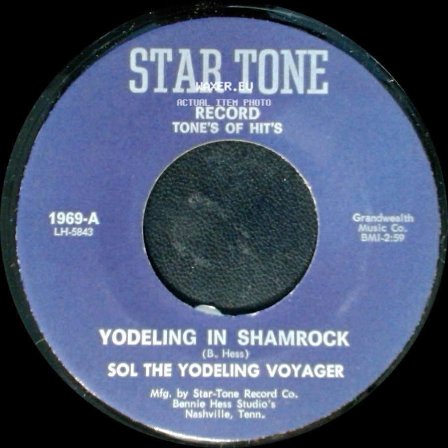 Sol The Yodeling Voyager - In Jail House #2 / Yodeling In Shamrock side B