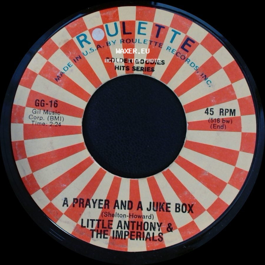 Little Anthony & The Imperials - A Prayer And A Juke Box / Tears On My Pillow side A