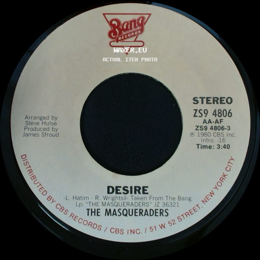 The Masqueraders - Desire / Into Your Soul side A