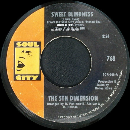 The 5Th Dimension - Bobbie's Blues (Who Do You Think Of?) / Sweet Blindness side B