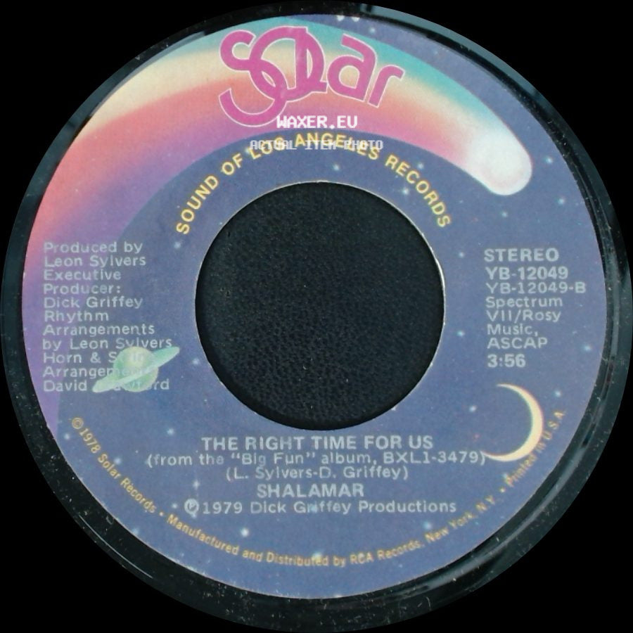 Shalamar - The Right Time For Us / I Owe You One side A