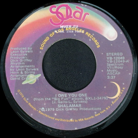 Shalamar - The Right Time For Us / I Owe You One side B