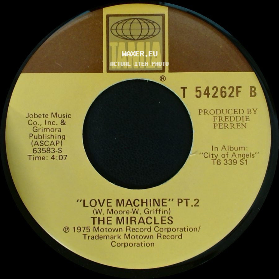 The Miracles - Love Machine Pt. 1 / Love Machine Pt.2 side B