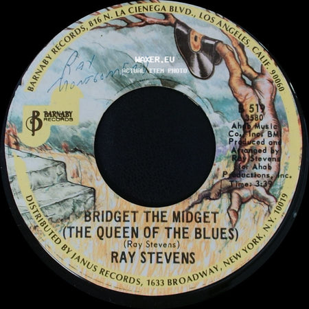 Ray Stevens - Have A Little Talk With Myself / Bridget The Midget (The Queen Of The Blues) side B