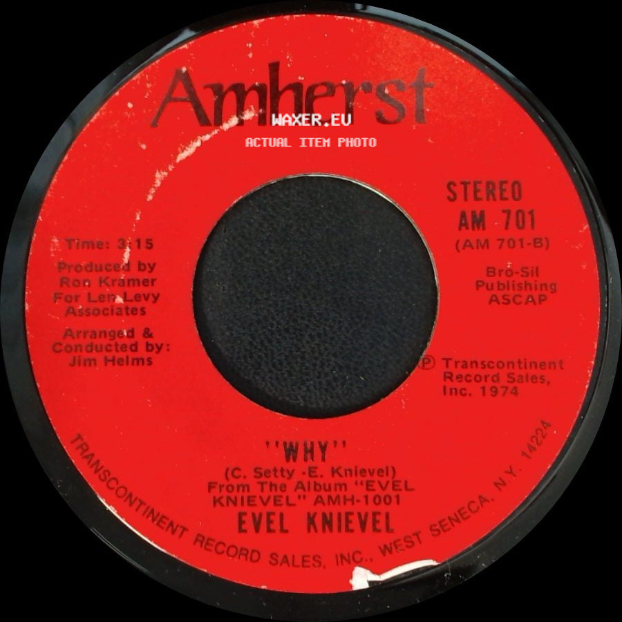 John Culliton Mahoney / Evel Knievel - The Ballad Of Evel Knievel / Why side B