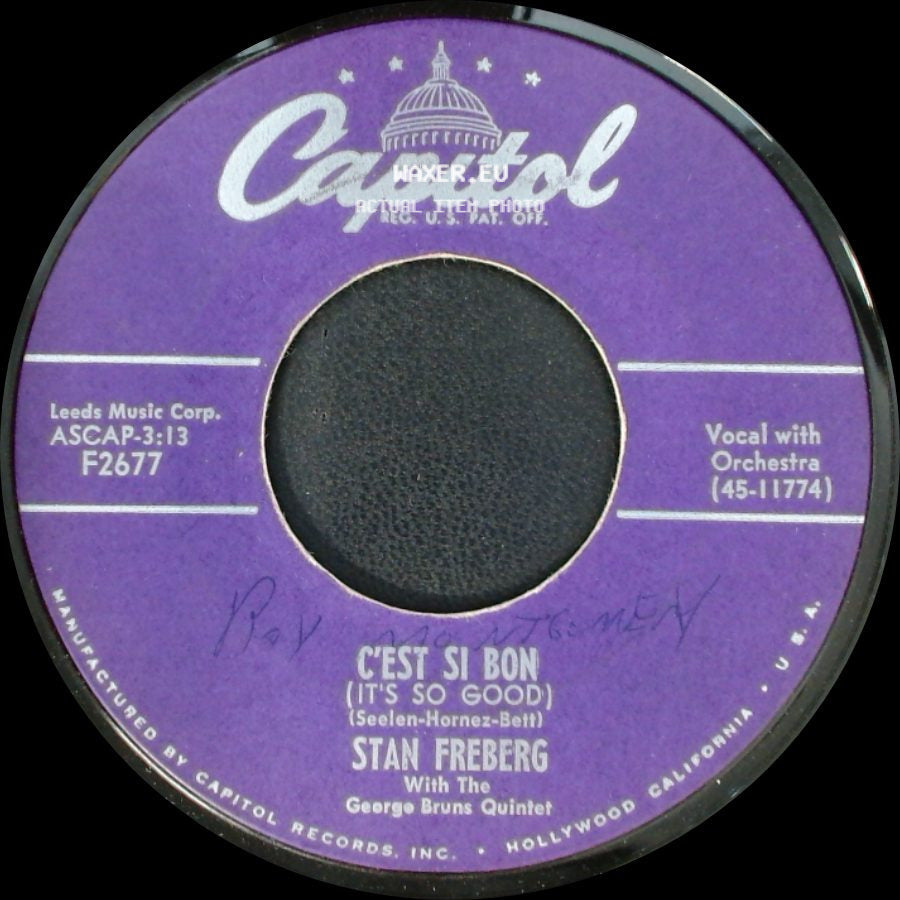 Stan Freberg - C'est Si Bon (It's So Good) / A Dear John And Marsha Letter side A
