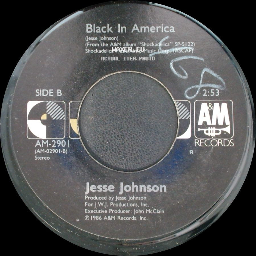 Jesse Johnson - She (I Can't Resist) / Black In America side B