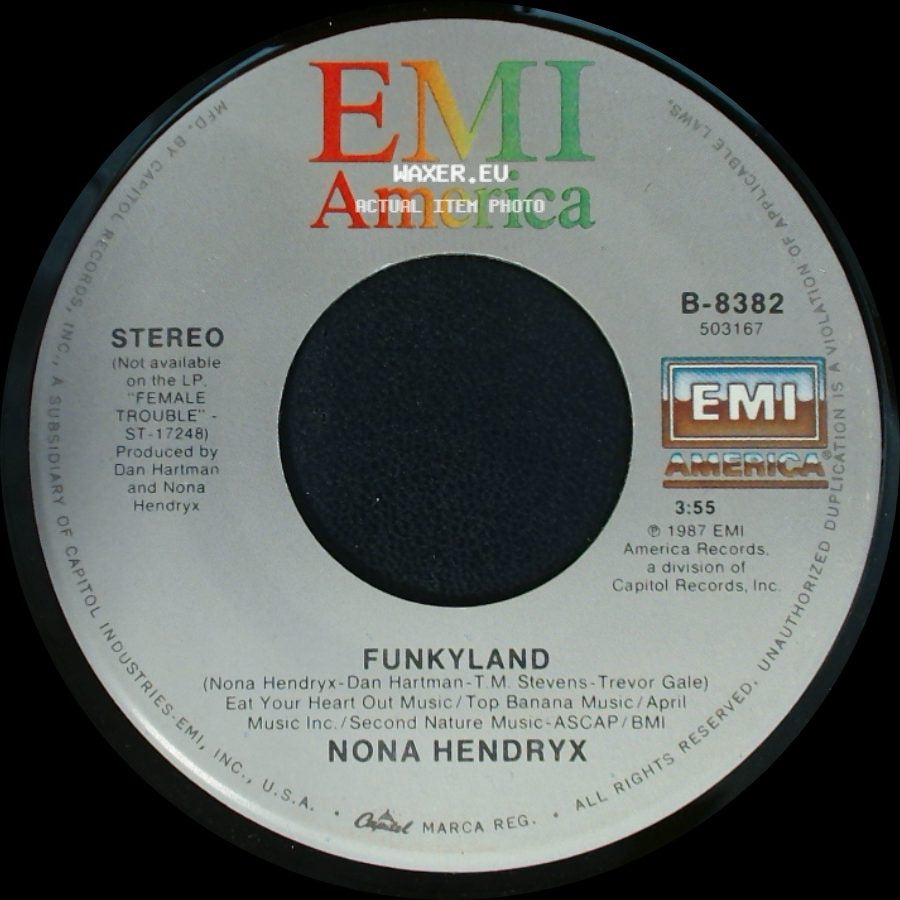 Nona Hendryx - Funkyland / Why Should I Cry? (Edited Version) side A
