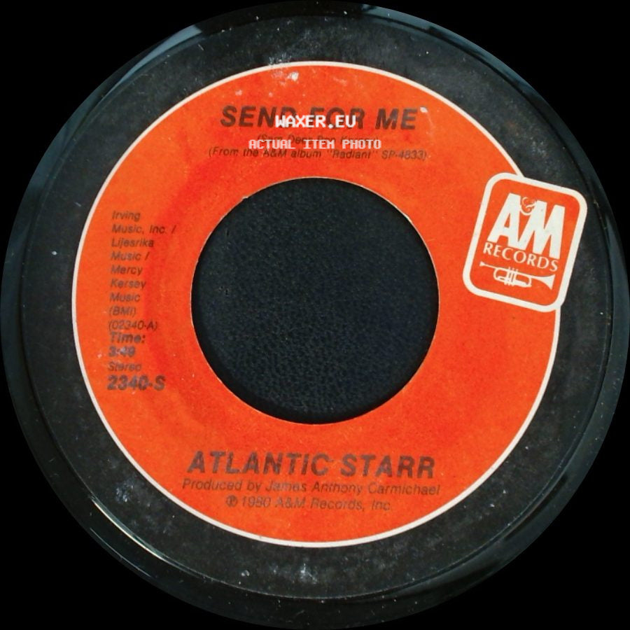 Atlantic Starr - Does It Matter / Send For Me side B