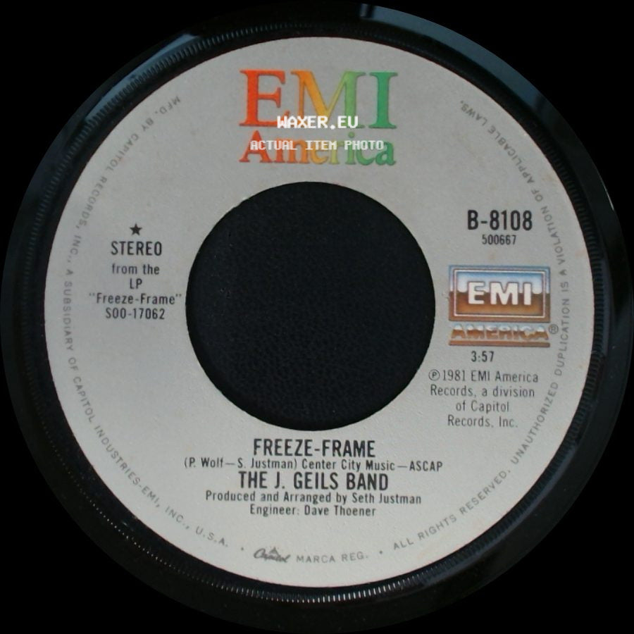The J. Geils Band - Freeze-Frame / Flamethrower side A