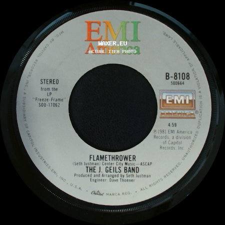 The J. Geils Band - Freeze-Frame / Flamethrower side B