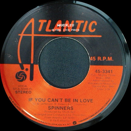Spinners - Wake Up Susan / If You Can't Be In Love side B