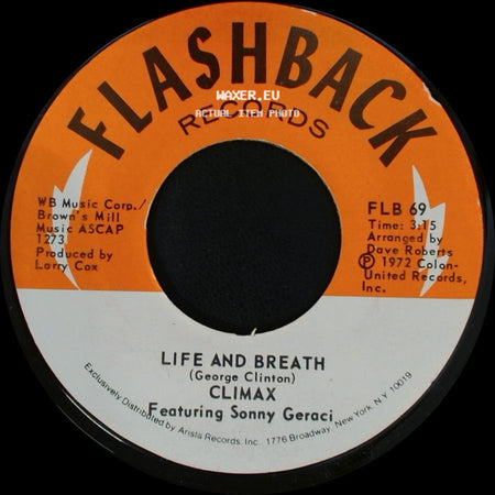 Climax Featuring Sonny Geraci / Climax - Life And Breath / Precious And Few side A