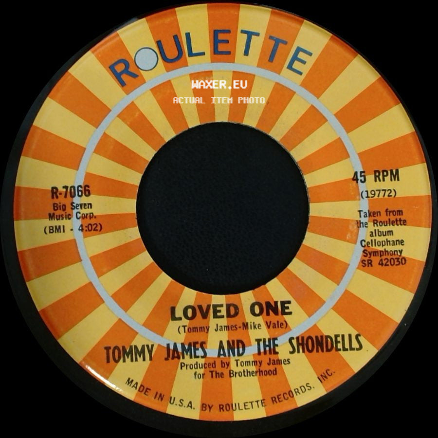 Tommy James And The Shondells - She / Loved One side B