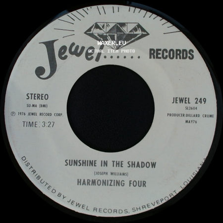 Harmonizing Four - Sweet Bye And Bye / Sunshine In The Shadow side B