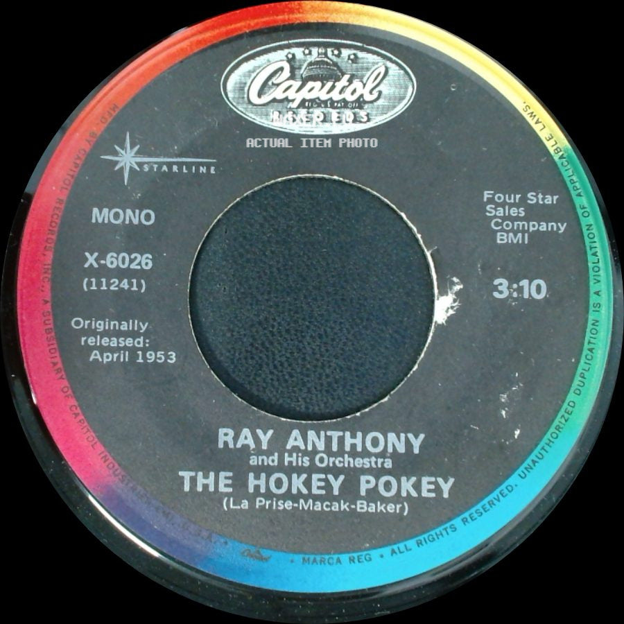 Ray Anthony And His Orchestra - The Hokey Pokey / The Bunny Hop side A