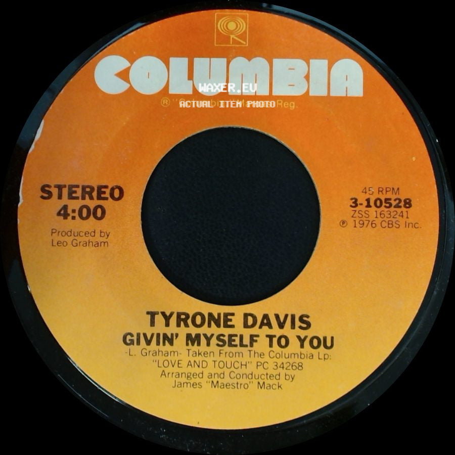 Tyrone Davis - Givin' Myself To You / This I Swear side A