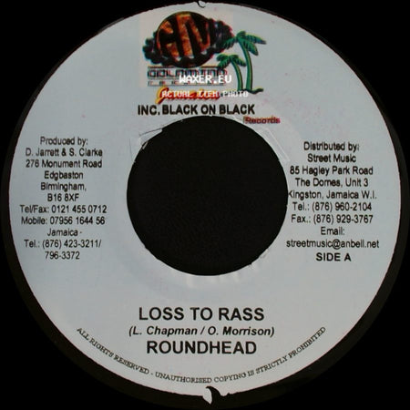 Lukie D / Roundhead - Could You Be Mine / Loss To Rass side B