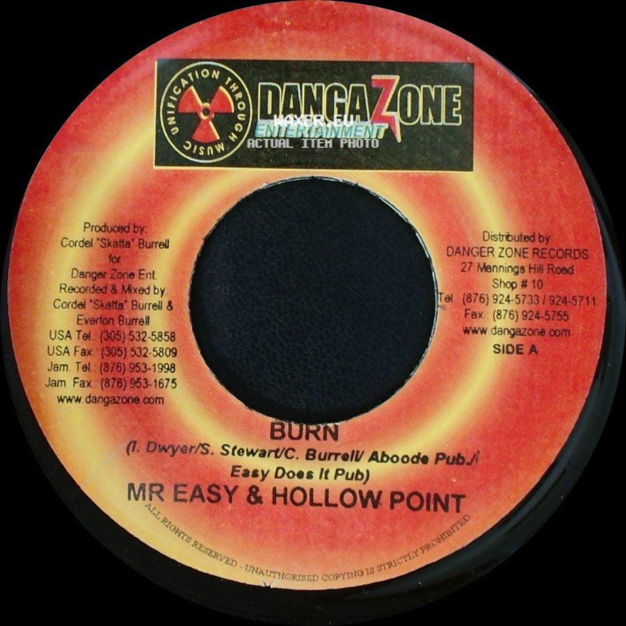 Mr Easy & Hollow Point - Burn / Fungus / Version side A