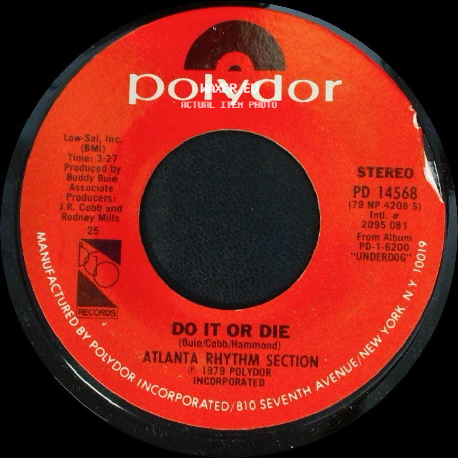 Atlanta Rhythm Section - Do It Or Die / My Song side A