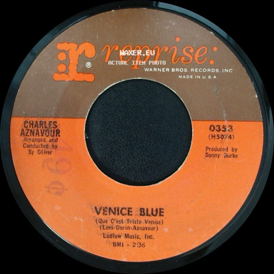 Charles Aznavour - Venice Blue / I Will Warm Your Heart side A