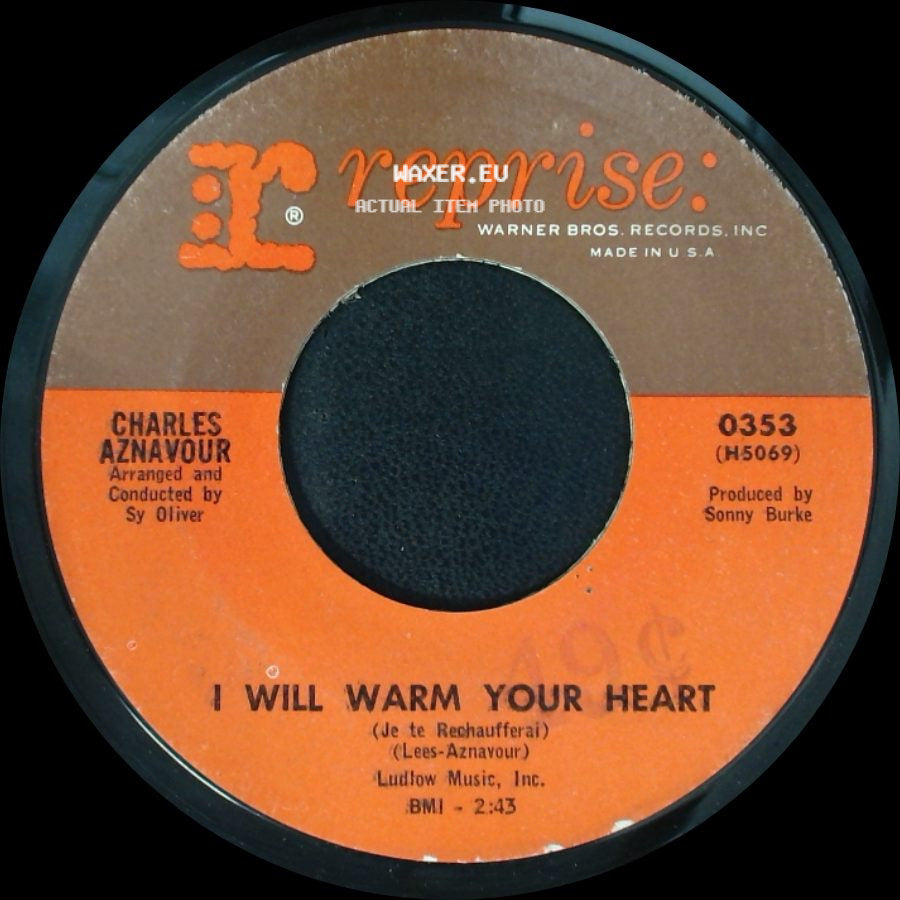 Charles Aznavour - Venice Blue / I Will Warm Your Heart side B