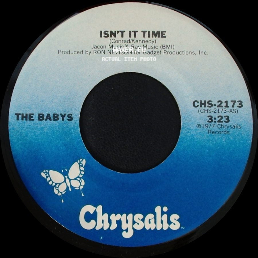 The Babys - Give Me Your Love / Isn't It Time side B