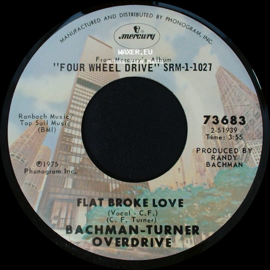 Bachman-Turner Overdrive - Flat Broke Love / Hey You side A