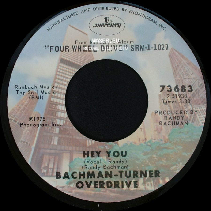 Bachman-Turner Overdrive - Flat Broke Love / Hey You side B