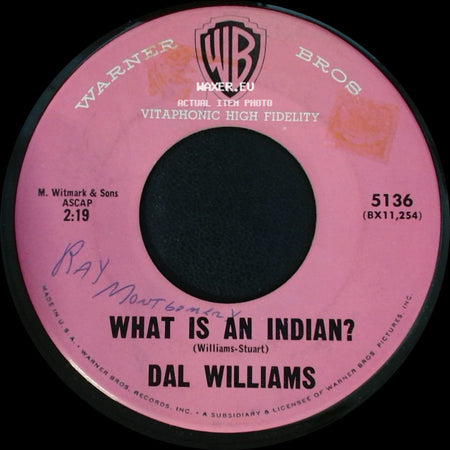 Dal Williams - What Is An Indian? / The Telephone Operator side A