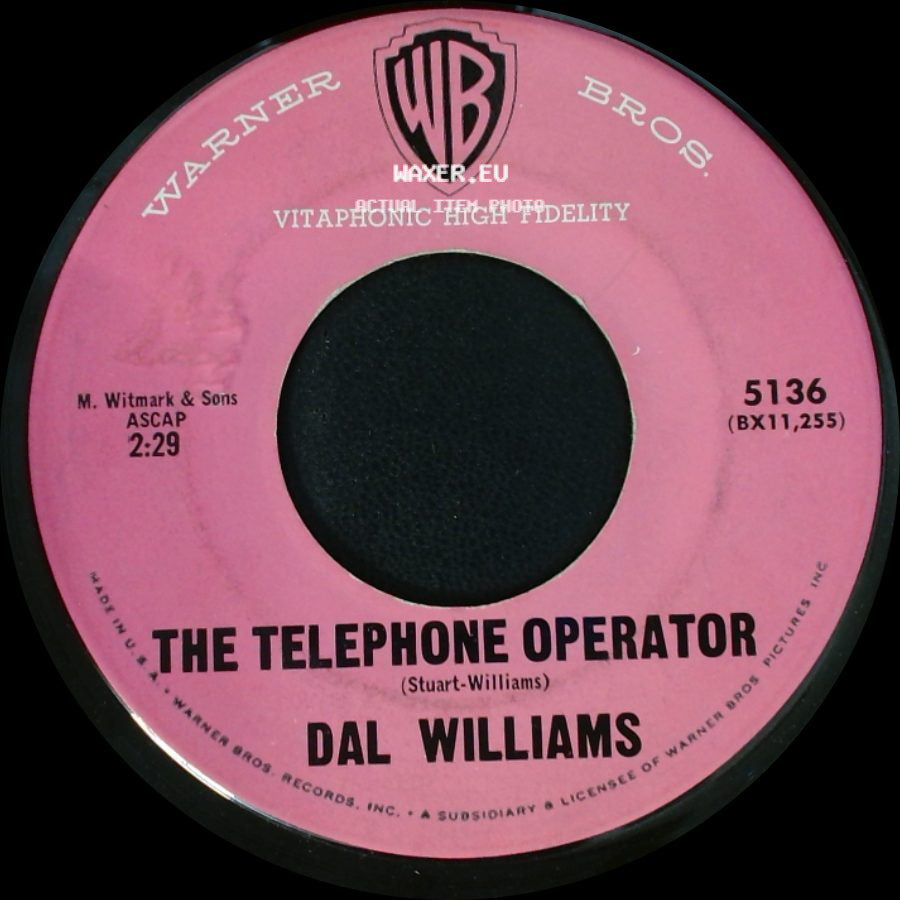 Dal Williams - What Is An Indian? / The Telephone Operator side B