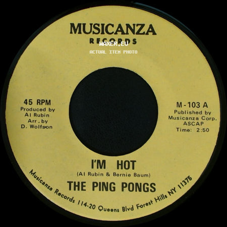 The Ping Pongs - I'm Hot / I'm Hot side B