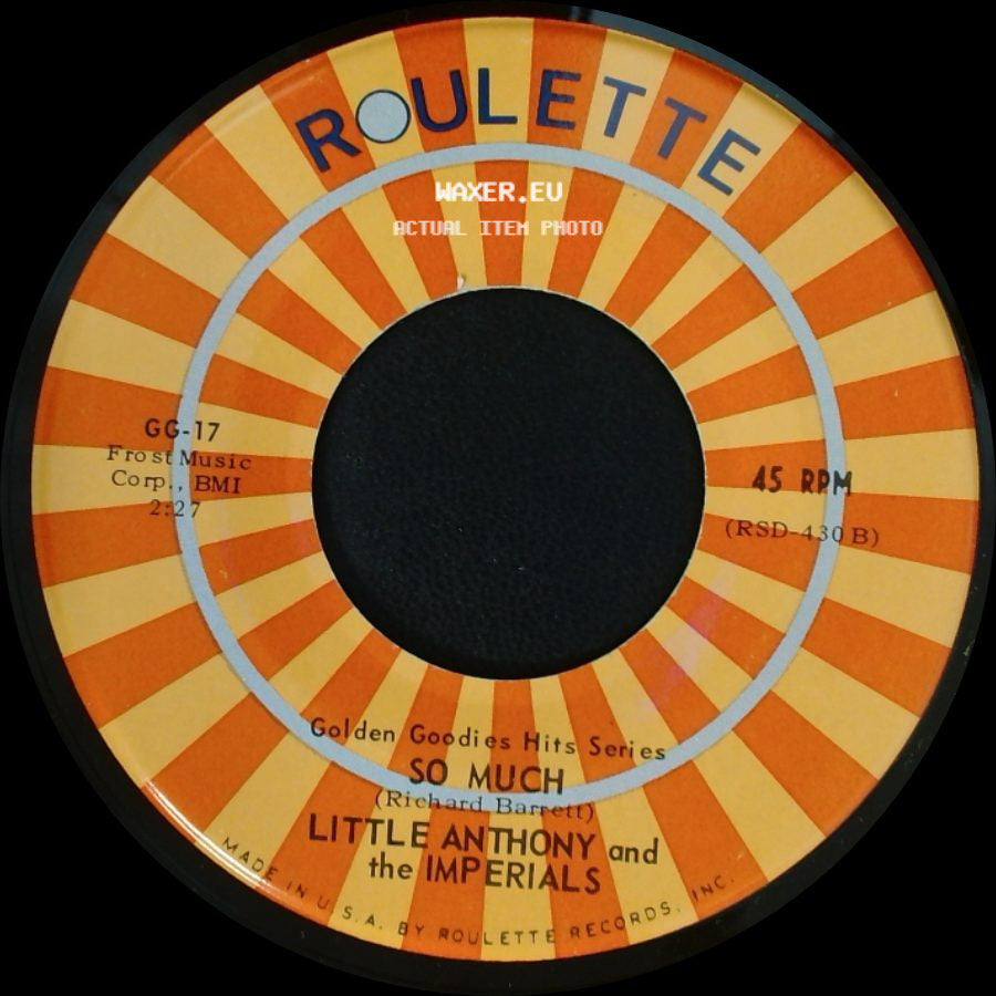 Little Anthony And The Imperials - So Much / The Diary side A