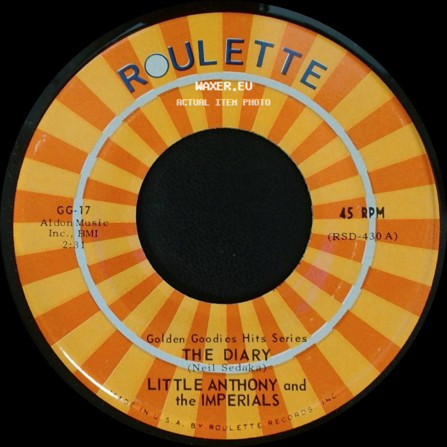 Little Anthony And The Imperials - So Much / The Diary side B