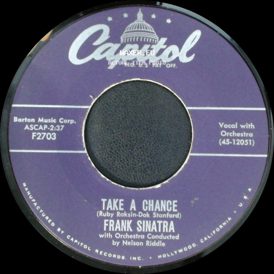 Frank Sinatra - Young-At-Heart / Take A Chance side B