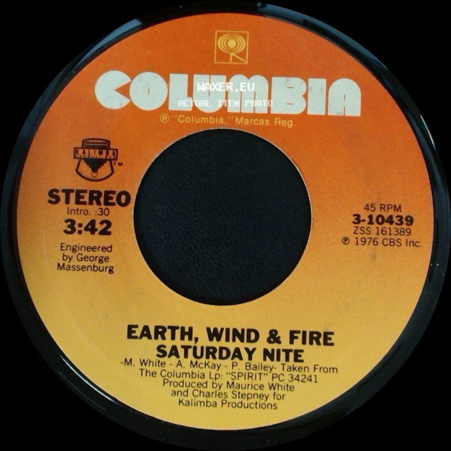 Earth, Wind & Fire - Saturday Nite / Departure side A