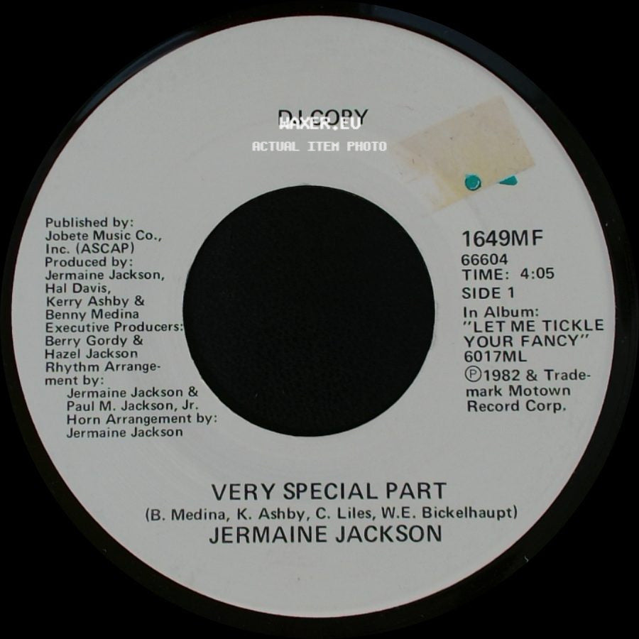 Jermaine Jackson - Very Special Part / Very Special Part side A
