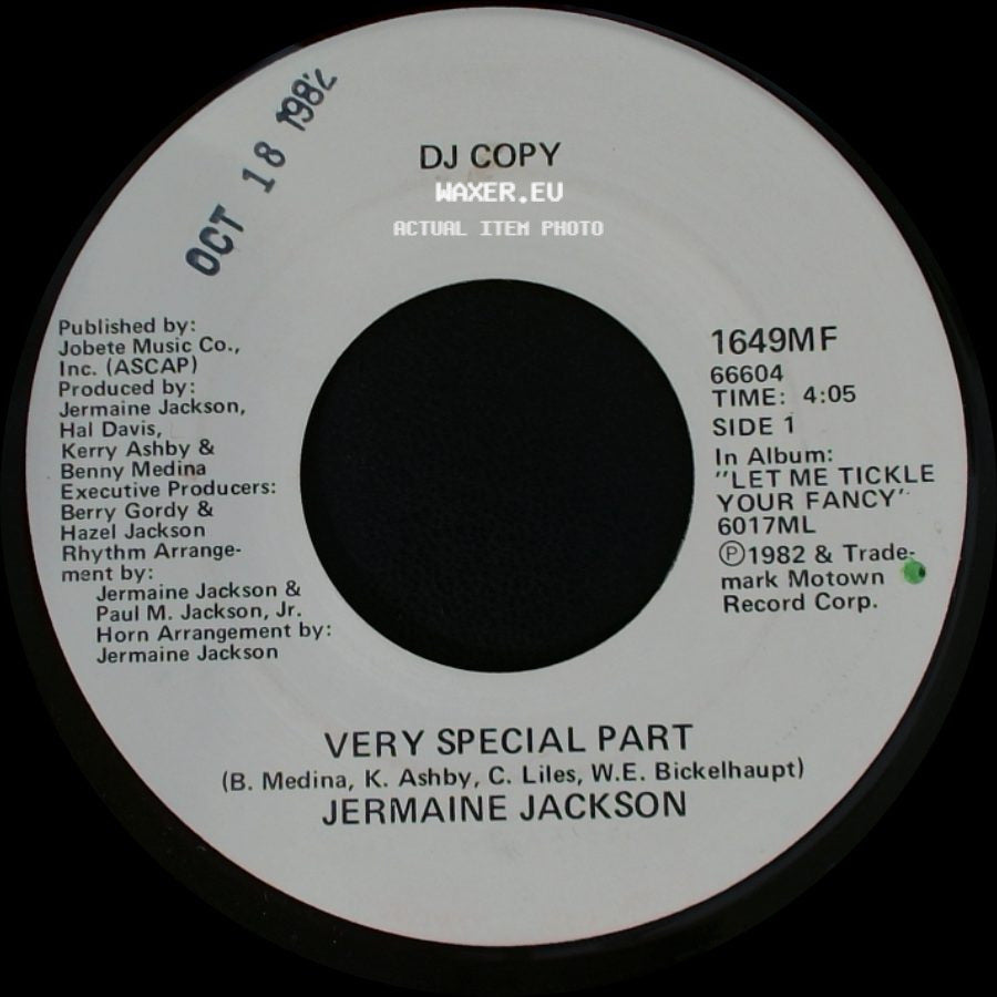 Jermaine Jackson - Very Special Part / Very Special Part side B