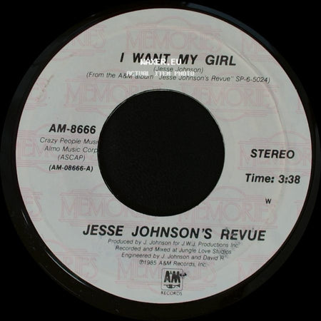 Jesse Johnson's Revue - I Want My Girl / Free World side A