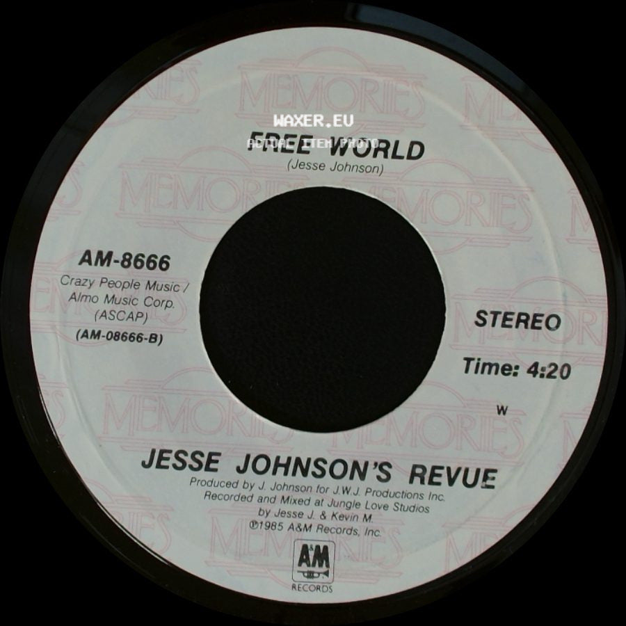 Jesse Johnson's Revue - I Want My Girl / Free World side B