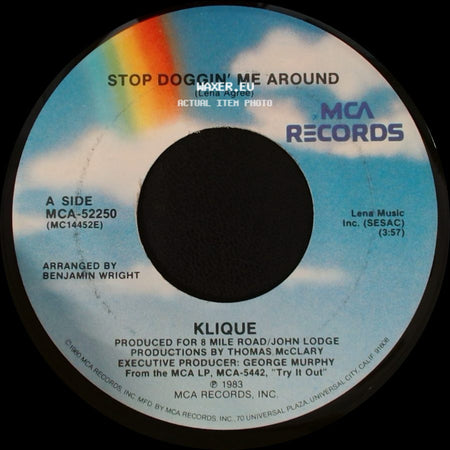 Klique - Stop Doggin' Me Around / Burning Hot side A