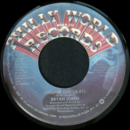 Bryan Loren - Lollipop Luv / Lollipop Luv side A