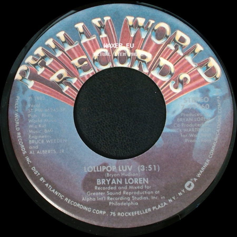 Bryan Loren - Lollipop Luv / Lollipop Luv side B