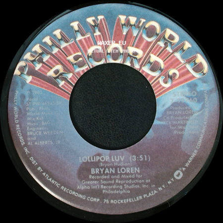 Bryan Loren - Lollipop Luv / Lollipop Luv side B