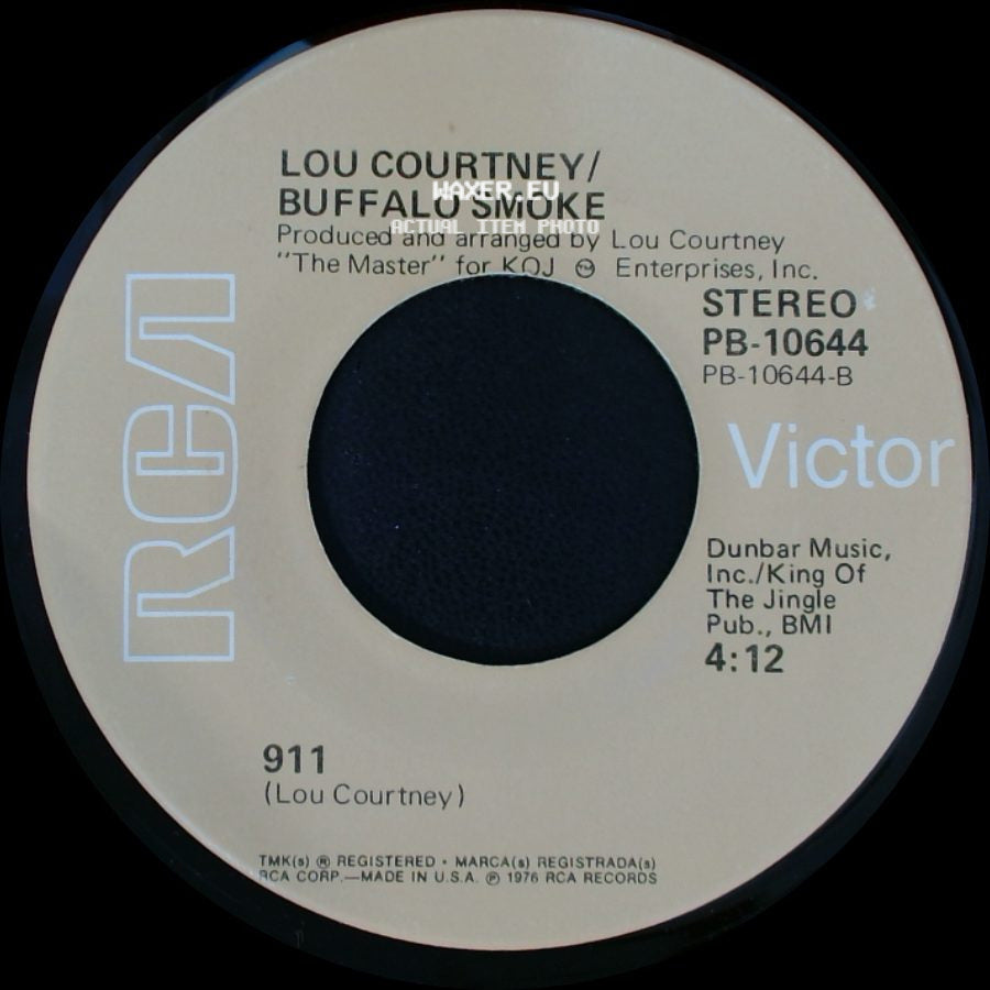 Lou Courtney / Buffalo Smoke / Lou Courtney - Call The Police / Buffalo Smoke side B