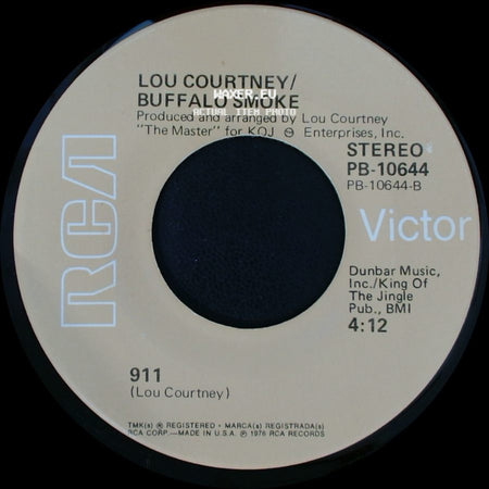 Lou Courtney / Buffalo Smoke / Lou Courtney - Call The Police / Buffalo Smoke side B
